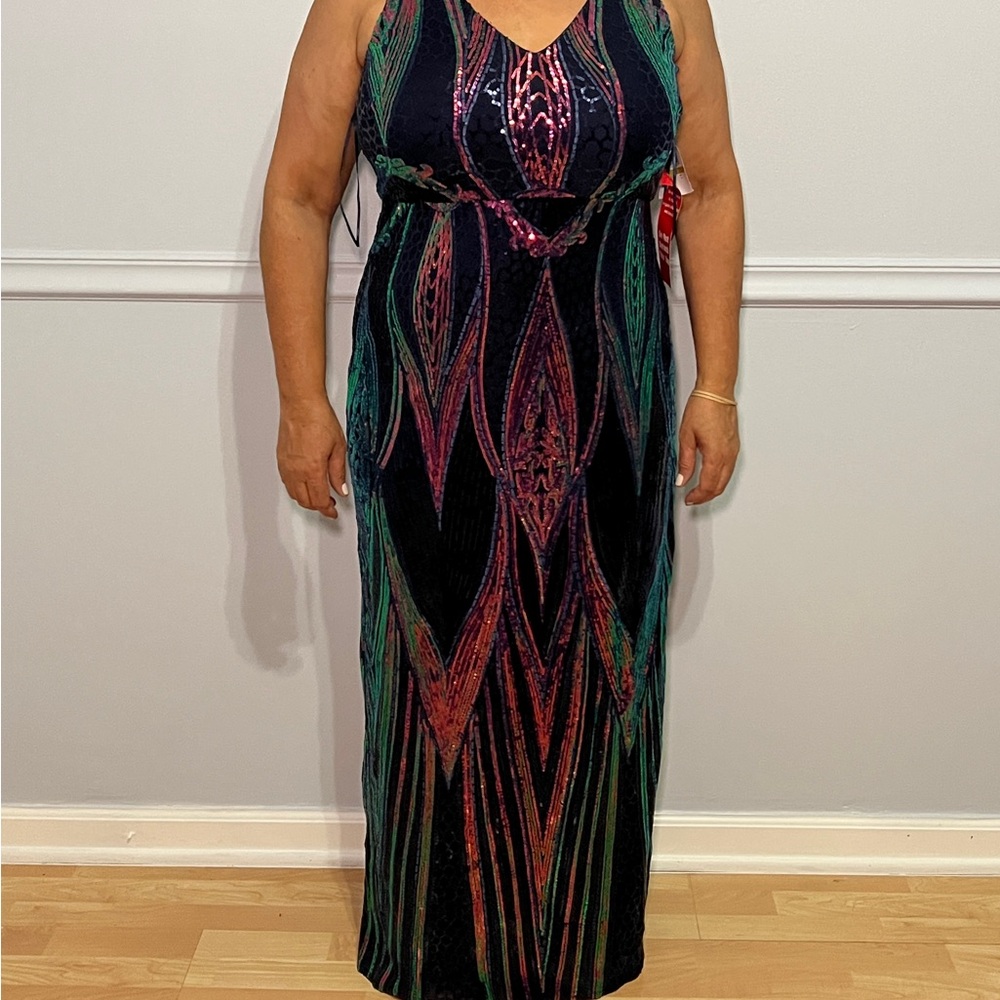 Elegant Multicolor Evening Dress